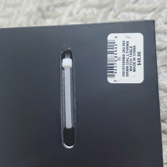 INC INTERNATIONAL BROWN DIAL BROWN FAUX LEATHER STRAP MEN'S WATCH 46 MM NIB - Picture 4 of 4